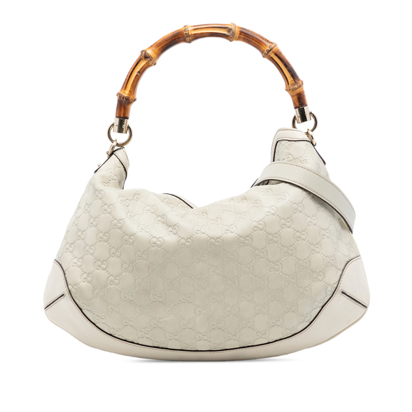 Pre-Loved Gucci Bamboo Guccissima Peggy Satchel